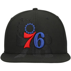 Philadelphia 76ers Blackout Shadow Logo 59FIFTY Fitted Hat - Black online