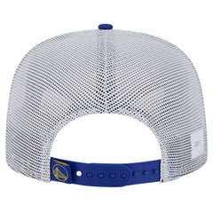 Golden State Warriors Puff Print Team Code A-Frame 9FIFTY Trucker Snapback Hat sale - Royal discount