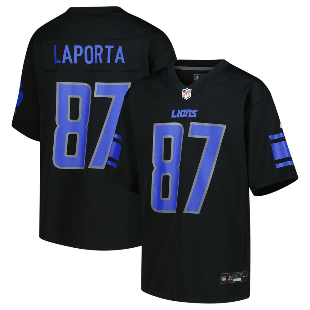 Sam LaPorta Detroit Lions Youth Game Jersey - Black online