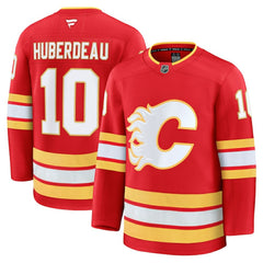 Jonathan Huberdeau Calgary Flames Fanatics Home Premium Jersey - Red Jerseys