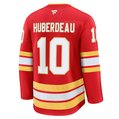 Jonathan Huberdeau Calgary Flames Fanatics Home Premium Jersey - Red Jerseys