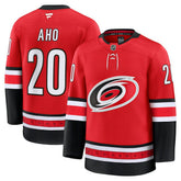 Sebastian Aho Carolina Hurricanes Fanatics Alternate Premium Jersey - Red Jerseys