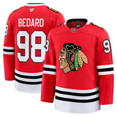 Connor Bedard Chicago Blackhawks Fanatics Home Premium Jersey - Red Jerseys