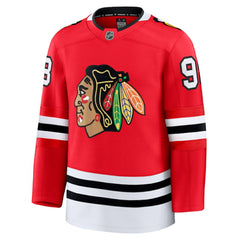 Connor Bedard Chicago Blackhawks Fanatics Home Premium Jersey - Red Jerseys