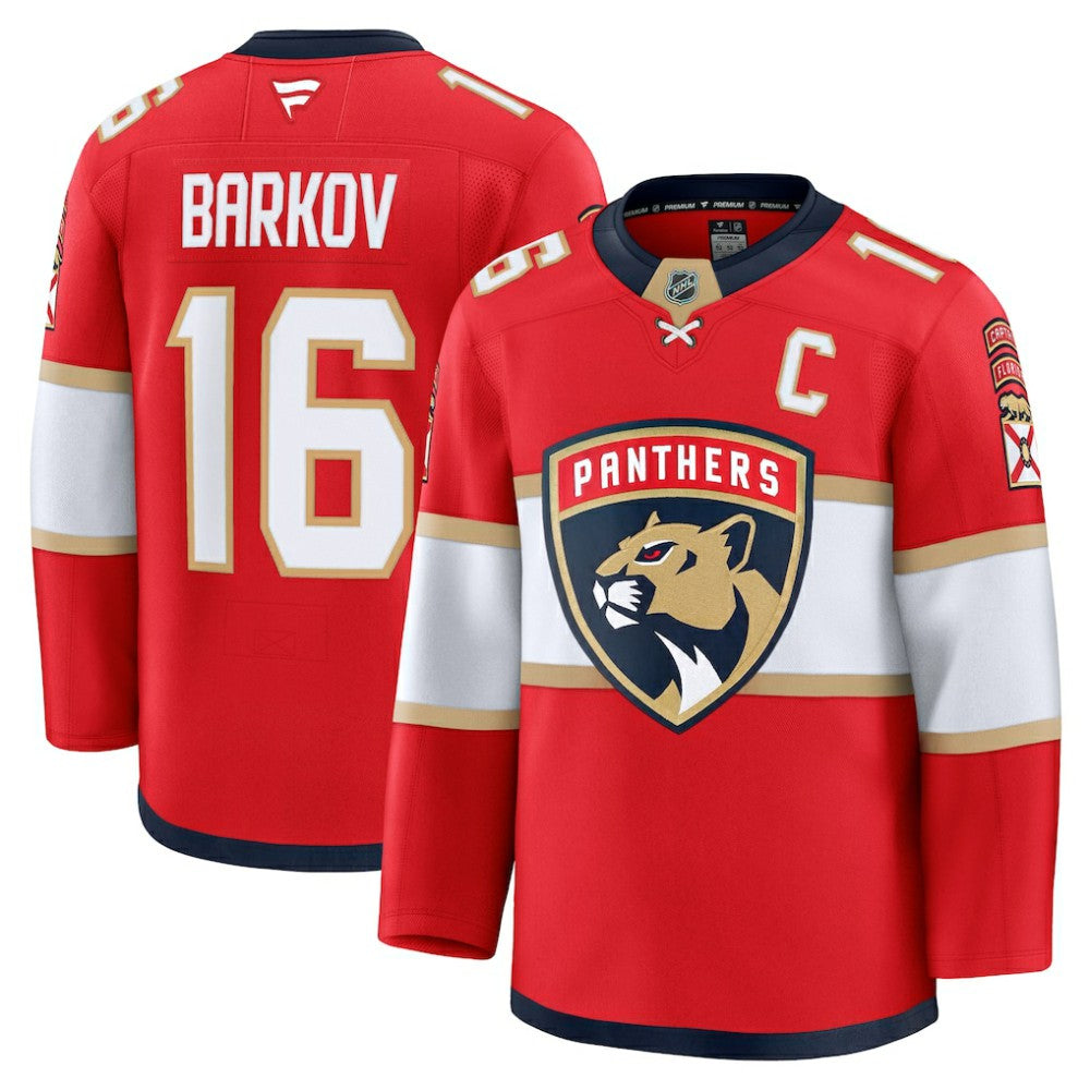 Aleksander Barkov Florida Panthers Fanatics Home Premium Jersey - Red Jerseys