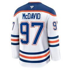 Connor McDavid Edmonton Oilers Fanatics Away Premium Jersey - White Jerseys