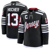Nico Hischier New Jersey Devils Fanatics Alternate Premium Jersey - Black Jerseys