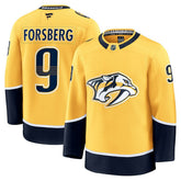 Filip Forsberg Nashville Predators Fanatics Home Premium Jersey - Gold Jerseys