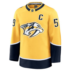 Roman Josi Nashville Predators Fanatics Home Premium Jersey - Yellow Jerseys