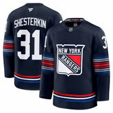 Igor Shesterkin New York Rangers Fanatics Alternate Premium Jersey - Navy Jerseys