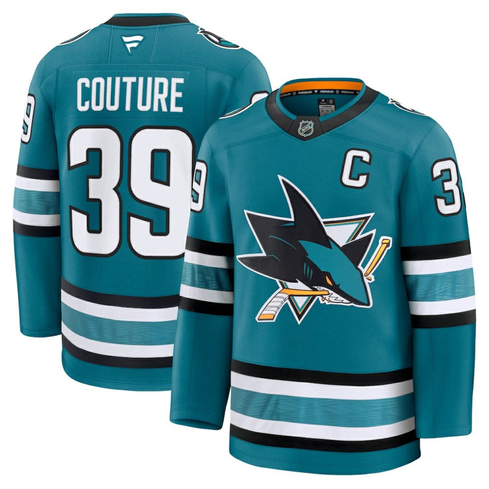 Logan Couture San Jose Sharks Fanatics Home Premium Jersey - Teal Jerseys
