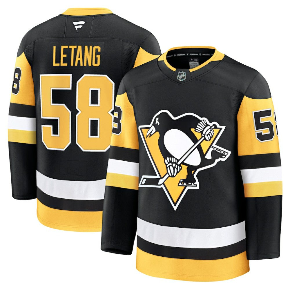 Kris Letang Pittsburgh Penguins Fanatics Home Premium Jersey - Black Jerseys