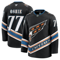 TJ Oshie Washington Capitals Fanatics Alternate 50th Anniversary Premium Jersey - Black Jerseys