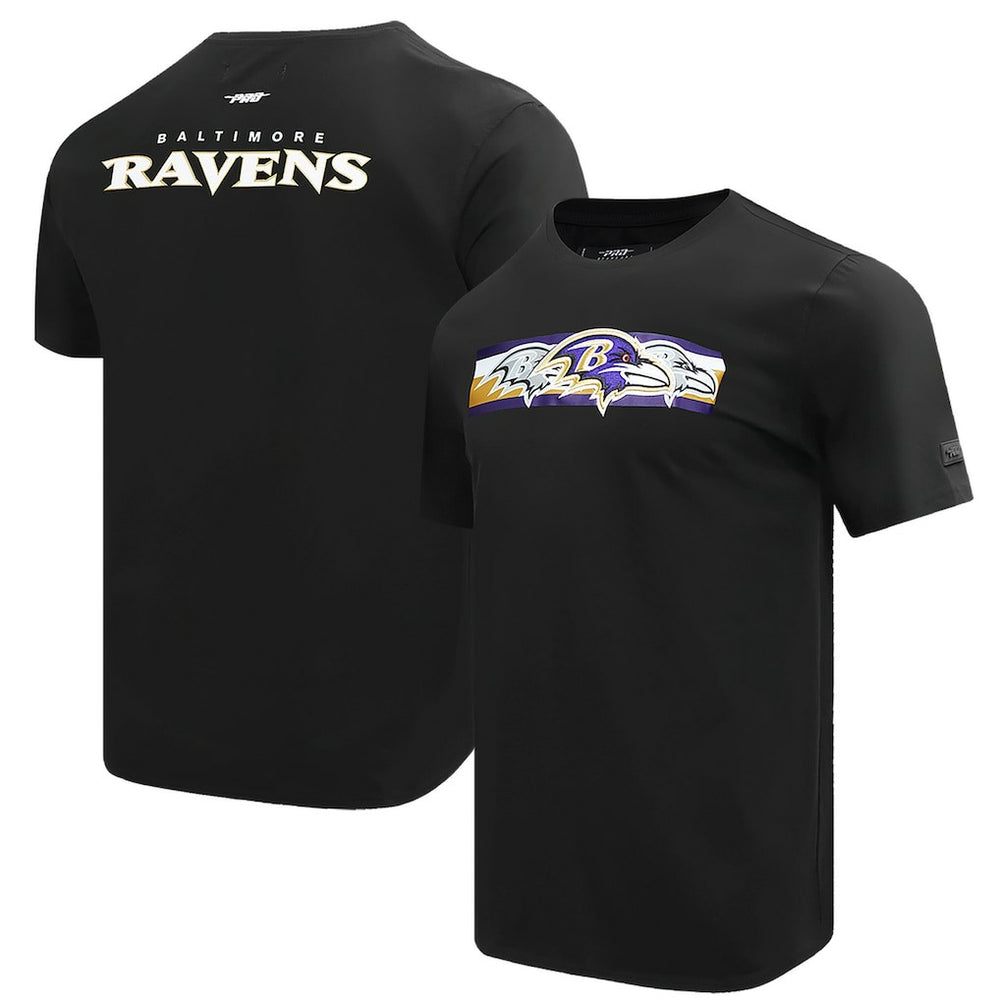 Baltimore Ravens Pro Standard Retro Striper T-Shirt - Black for sale
