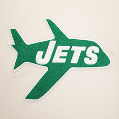 New York Jets Pro Standard Retro Classics Fleece Pullover Sweatshirt - Cream for sale