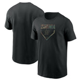 Miami Marlins Camo T-Shirt Black