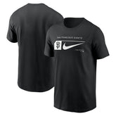 San Francisco Giants Fashion Graphic Swoosh T-Shirt Black