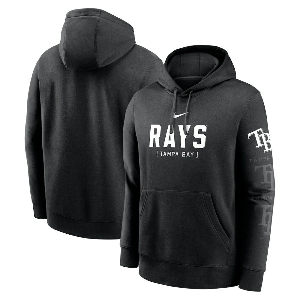 Tampa Bay Rays Fashion Club Pullover Hoodie Black