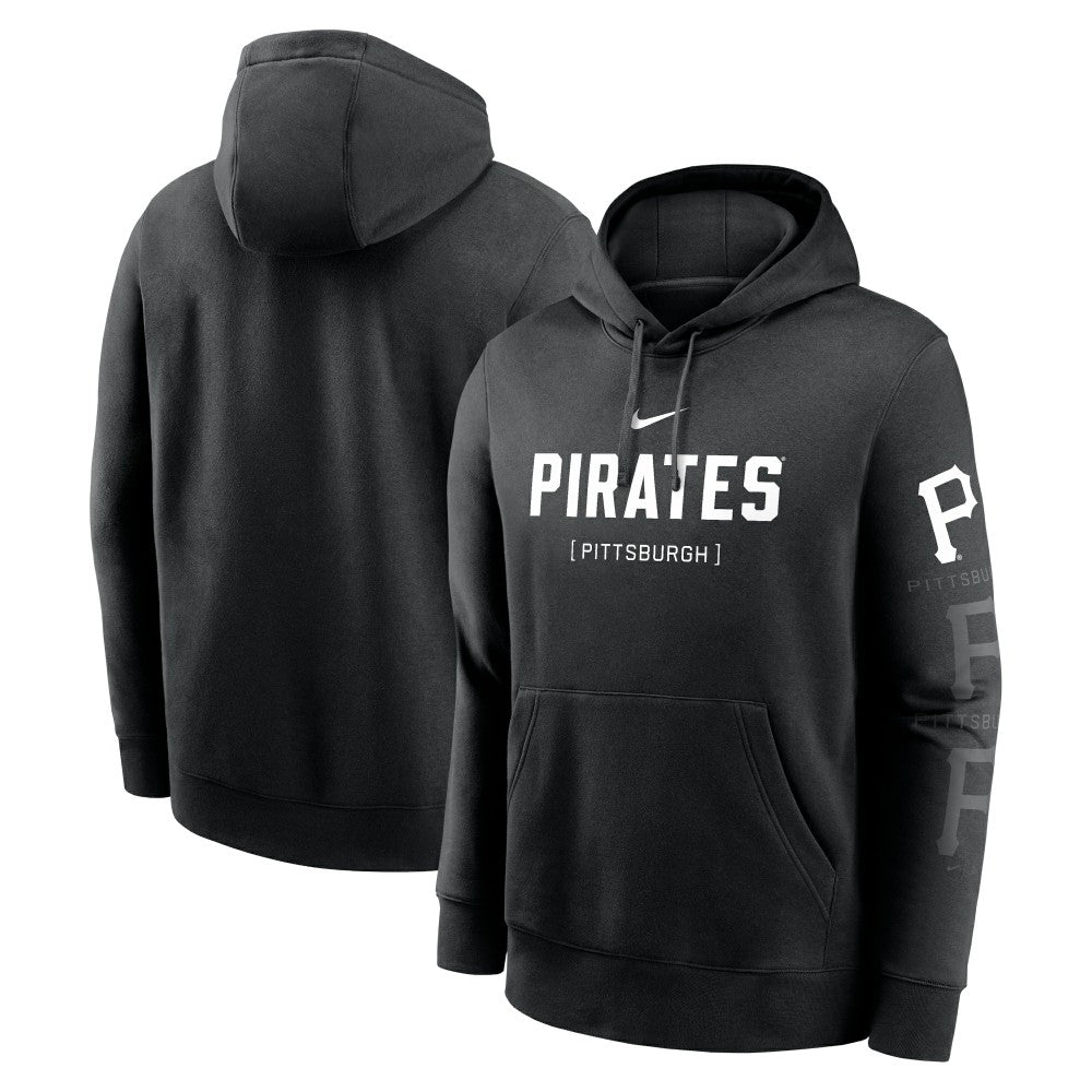 Pittsburgh Pirates Fashion Club Pullover Hoodie Black