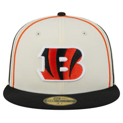 Cincinnati Bengals New Era Soutache 59FIFTY Fitted Hat - Cream sale