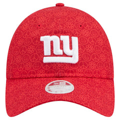 New York Giants New Era Women's Smiley 9TWENTY Adjustable Hat - Red for sale