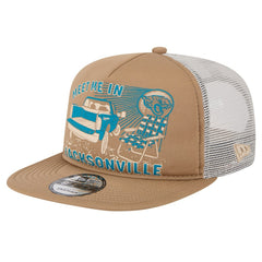 Jacksonville Jaguars New Era Meet Me 9FIFTY Snapback Hat - Tan discount