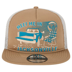 Jacksonville Jaguars New Era Meet Me 9FIFTY Snapback Hat - Tan discount