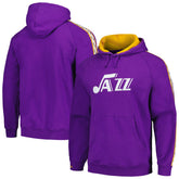 Utah Jazz Hardwood Classics Nights Raglan Pullover Hoodie - Purple outlet