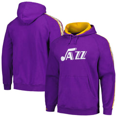Utah Jazz Hardwood Classics Nights Raglan Pullover Hoodie - Purple outlet