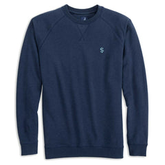 Seattle Kraken johnnie-O Freeman Tri-Blend Raglan Pullover Sweatshirt - Deep Sea Blue Sweatshirts