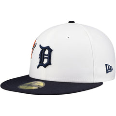 Detroit Tigers Major Sidepatch 59FIFTY Fitted Hat White/Navy