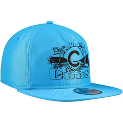 Chicago Cubs Neon Golfer Snapback Hat Blue