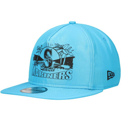Seattle Mariners Neon Golfer Snapback Hat Blue