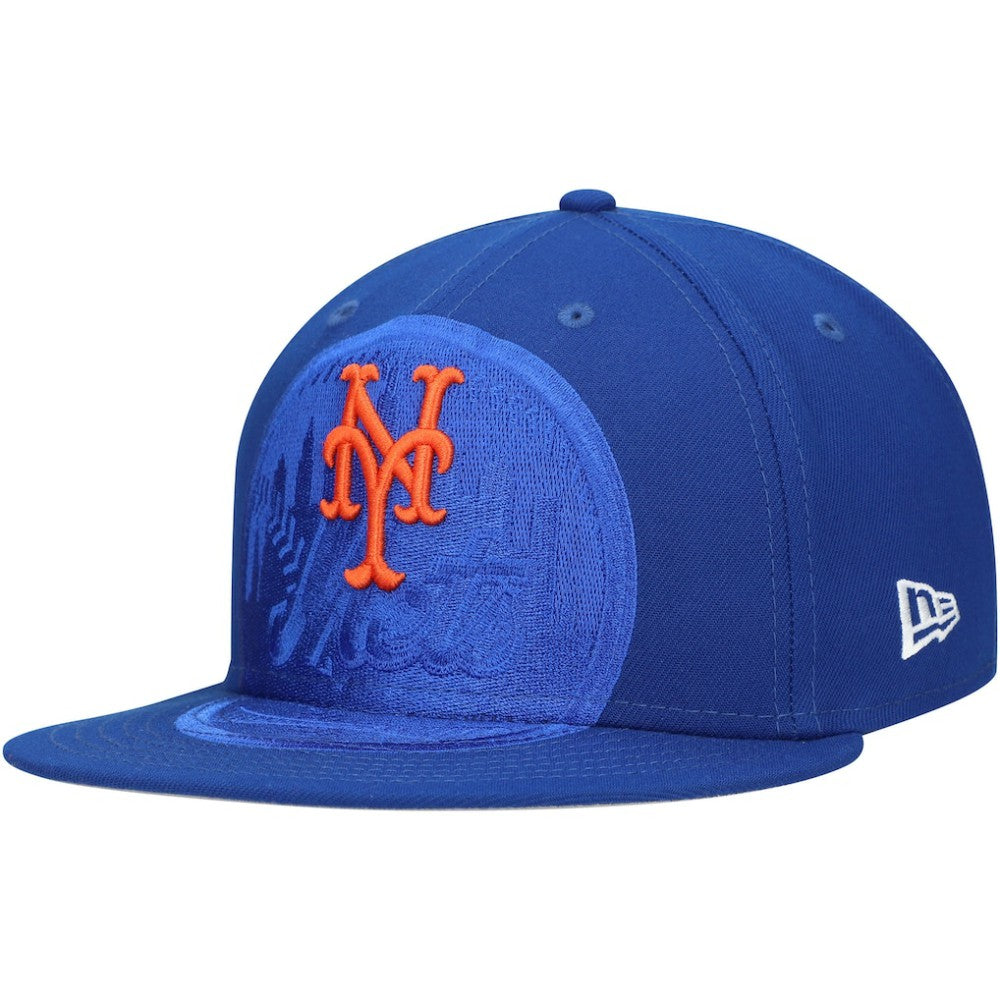 New York Mets Shadow Logo 59FIFTY Fitted Hat Royal