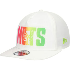 New York Mets Spring Spectrum Golfer Snapback Hat White