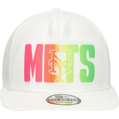 New York Mets Spring Spectrum Golfer Snapback Hat White