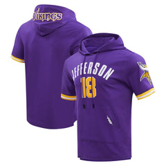 Justin Jefferson Minnesota Vikings Pro Standard Player Name & Number Hoodie T-Shirt - Purple outlet