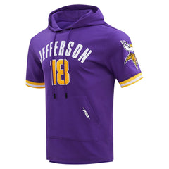 Justin Jefferson Minnesota Vikings Pro Standard Player Name & Number Hoodie T-Shirt - Purple outlet