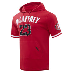 Christian McCaffrey San Francisco 49ers Pro Standard Player Name & Number Hoodie T-Shirt - Scarlet discount