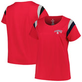 St. Louis Cardinals Profile Women's Plus Size Scoop Neck T-Shirt Red