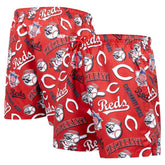Cincinnati Reds Pro Standard Toss Logo Woven Shorts Black