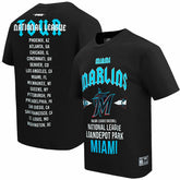 Miami Marlins Pro Standard Oversized City Tour T-Shirt Black