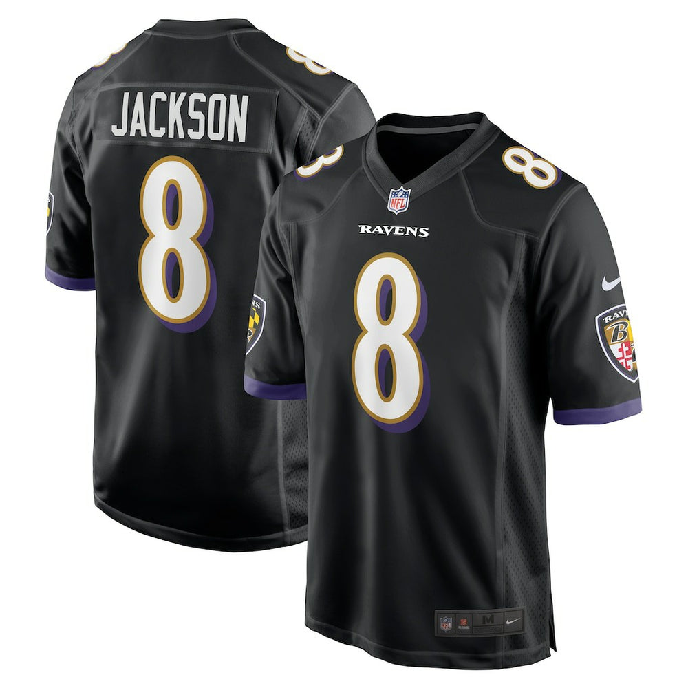Lamar Jackson Baltimore Ravens Alternate Game Jersey - Black sale