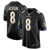 Lamar Jackson Baltimore Ravens Alternate Game Jersey - Black sale