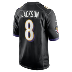 Lamar Jackson Baltimore Ravens Alternate Game Jersey - Black sale
