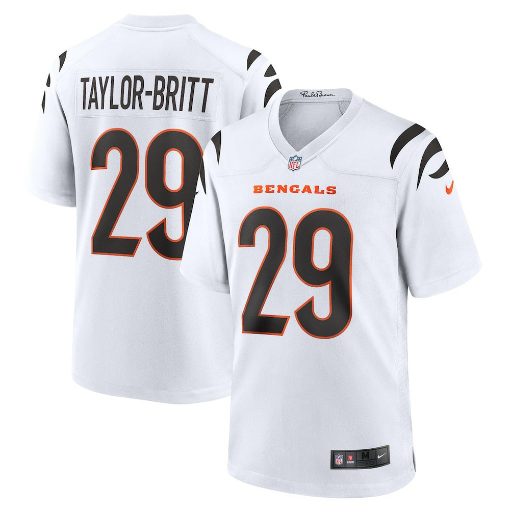Cam Taylor-Britt Cincinnati Bengals Game Jersey - White cheap