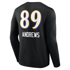 Mark Andrews Baltimore Ravens Team Wordmark Player Name & Number Long Sleeve T-Shirt - Black online