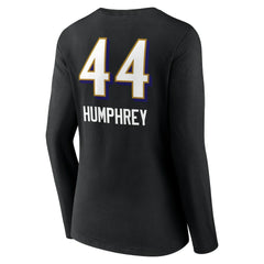 Marlon Humphrey Baltimore Ravens Women's Team Wordmark Player Name & Number Long Sleeve V-Neck T-Shirt - Black on sale