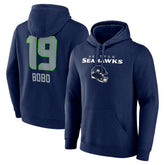 Jake Bobo Seattle Seahawks Team Wordmark Player Name & Number Pullover Hoodie - College Navy outlet