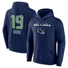 Jake Bobo Seattle Seahawks Team Wordmark Player Name & Number Pullover Hoodie - College Navy outlet